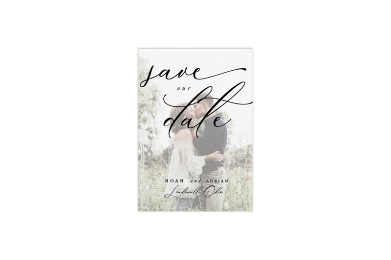 Picture of Soft Script Save The Date