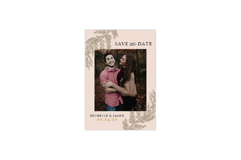 Picture of Gold Fern Save The Date