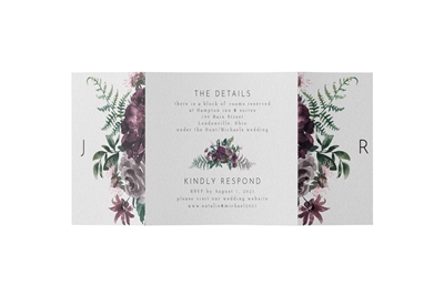 Picture of Moody Florals Gatefold Invitation