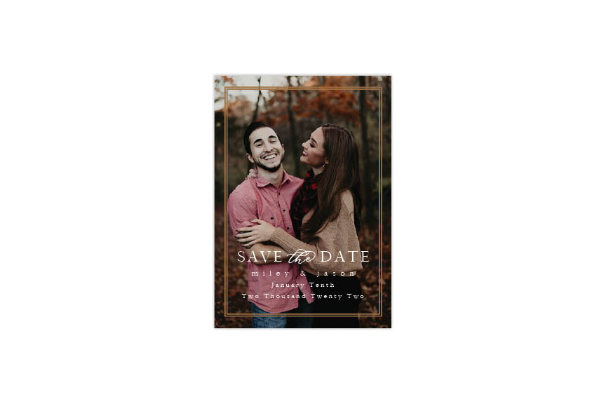 Picture of Minimal Frame Save The Date